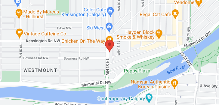 map of 307 4 14 Street NW